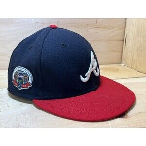 New Era Atlanta Braves Inaugural Season 2017 Blue And Red 59Fifty 6 7/8